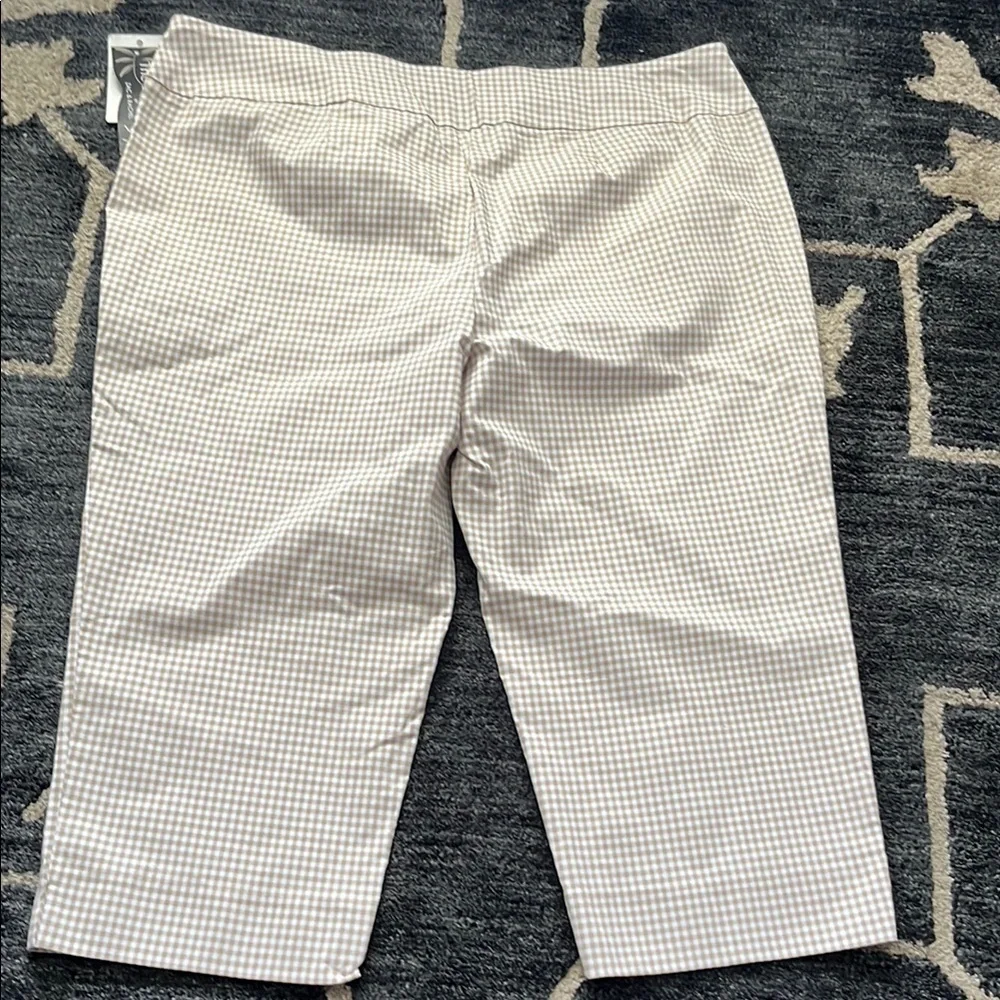 Zac & Rachel Beige Checkered Pants - Picture 9 of 10